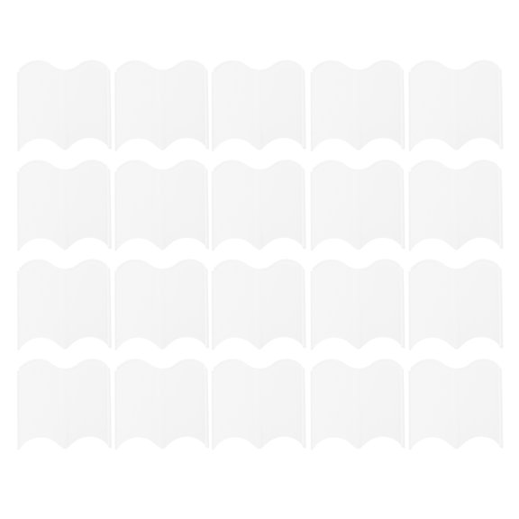 Orvunela 20PCS Interlocking Landscaping Edging Kit Weatherproof Garden Landscape Edging Border Hammer In Lawn Edge White Plastic Grass Stone Barrier For Courtyard Patio Vegetable Garden Decoration