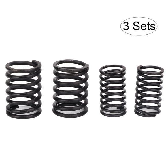 Orvunela 3 Sets S195 Engine Valve Spring Set, 12 Pieces 65 Manganese Steel Cylindrical Right-Handed Replacement Valve Springs for S195 Diesel Engine, 2.0 in Free Height, 4pcs/Box