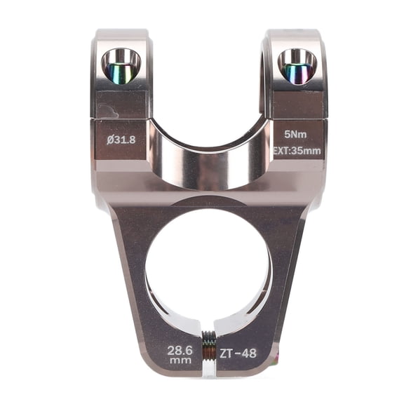 Orvunela 31.8mm Mountain Bike Stem Aluminum Alloy Short Handlebar Stem Titanium