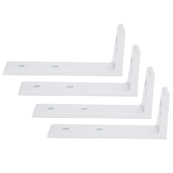 Orvunela 4 Pcs Aluminum L Shaped Corner Brackets Right Angle Structural Joint Braces 5.51 Inch Height for 3030 Extrusion Profiles Silver