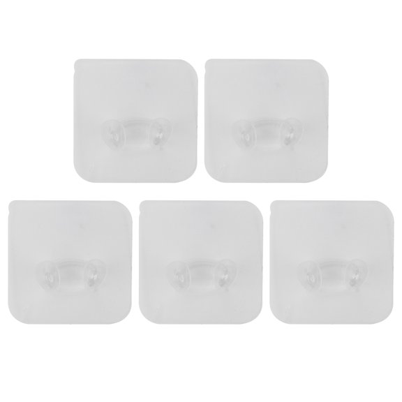 Orvunela 5-Piece PVC Self-Adhesive Wall Hooks, Multipurpose Razor Holder and Phone Mount for Bathroom and Kitchen Organization