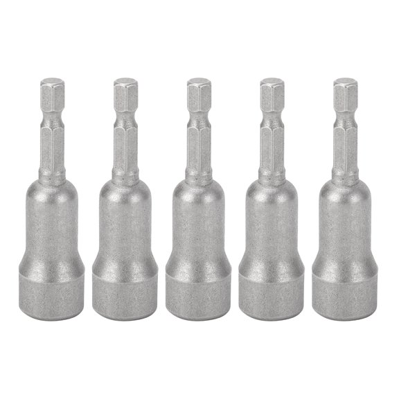 Orvunela 5-Piece Wing Nut Driver Bit Set, 1/4-Inch Hex Shank 4mm Slot Socket Driver for Fasteners