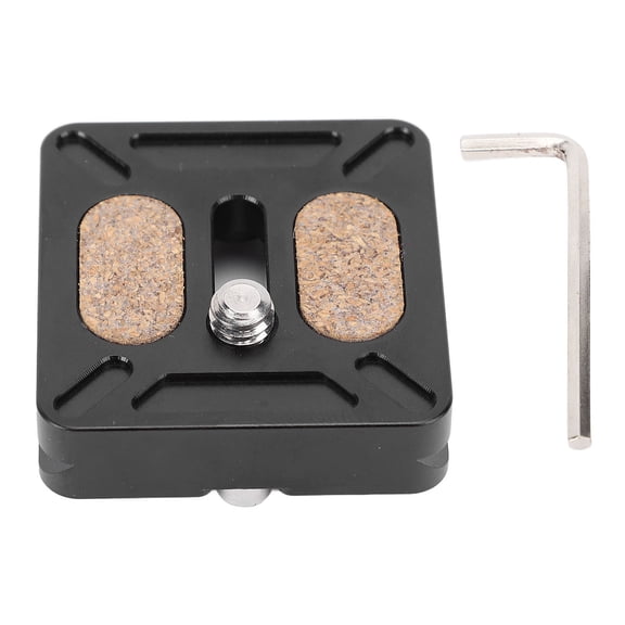 Orvunela Aluminum Alloy Camera Quick Release Plate with 1/4 Inch Screw and 30mm Precision Scale for Tripod Clamps and DSLR Mirrorless Action Cameras