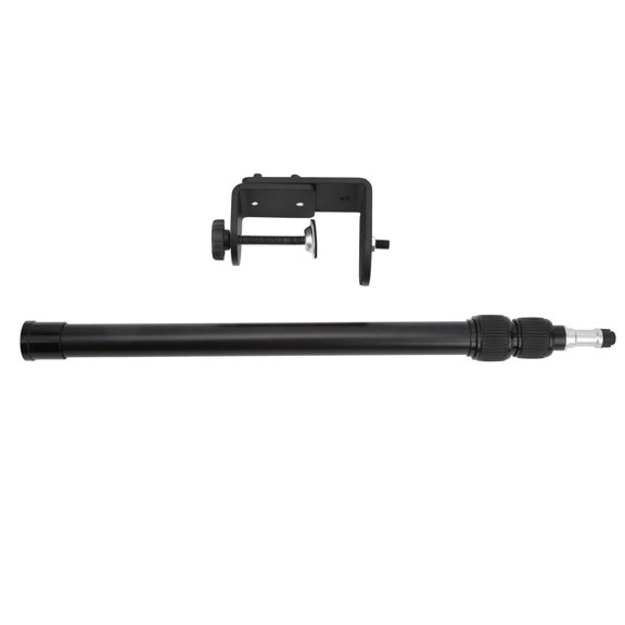 Orvunela Camera Desk Mount Stand Tabletop C Clamp Aluminum Alloy Arm with Ballhead for Live Broadcasting Photography 3 Sections 18.11 inches / 46 cm