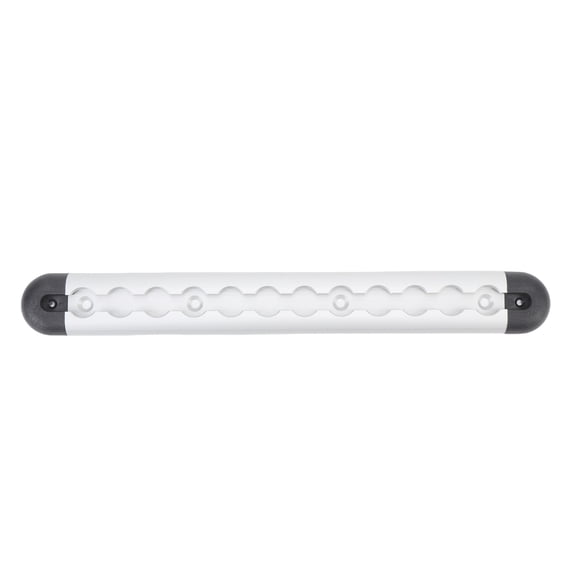 Orvunela Cargo Control L Track Tie Down System Rail with End Caps for Utility Trailers Truck Beds 11.81 Inches Silver