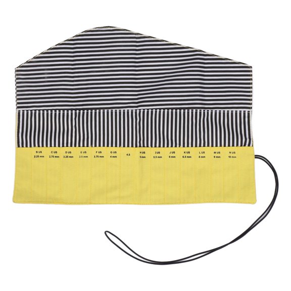 Orvunela Foldable Oxford Fabric Craft Organizer Roll Up Storage Case for Handcrafting Tools and Accessories, Yellow