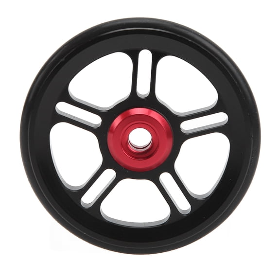 Orvunela Folding Cycle Easywheel Aluminum Alloy Transport Wheel with Bearing for Brompton 2.36 Inches