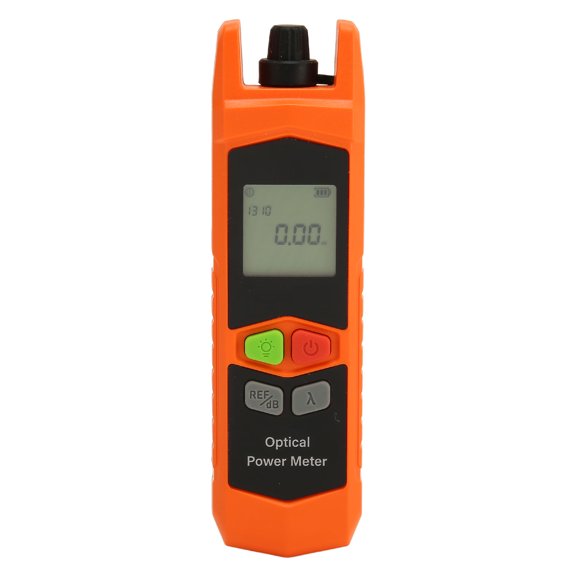 Orvunela Handheld Fiber Optic Power Meter with Universal 2.5mm Port and LED Work Light for SC FC ST Network Testing