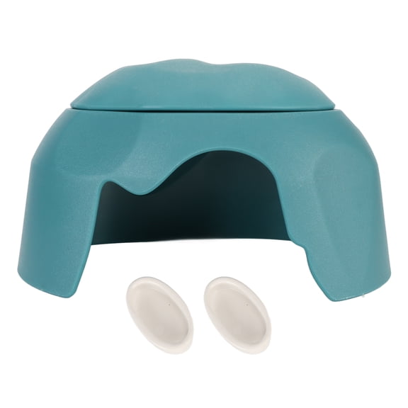 Orvunela Humidification Hide Cave Spacious Secure Reptile Hideout Box with Ceramic Bowl for Tortoise