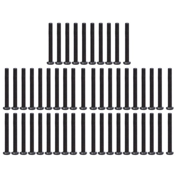 Orvunela M3 x 25 mm Pan Head Machine Screws DIN 7985 Metric Fasteners, 50 Pack