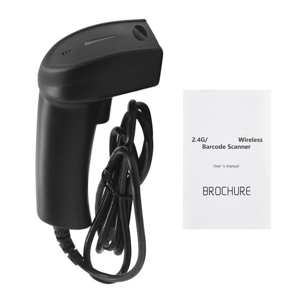 Orvunela MJ-1400C 1D Wired CCD Barcode Scanner USB Plug and Play Handheld Bar Code Reader for Paper and Screen Compatible with Windows MAC Linux Black