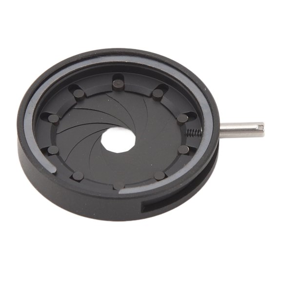 Orvunela Manual Iris Aperture Diaphragm 1 to 16mm Aluminum Alloy Condenser Optical Adapter
