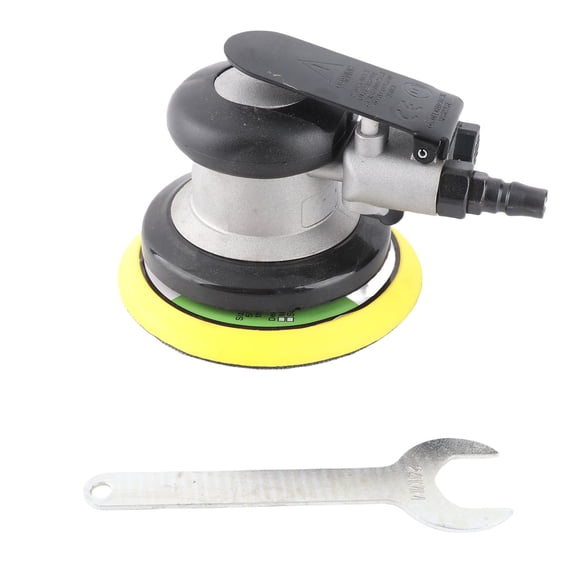 Orvunela Pneumatic Air Sander Tool 5 Inch Hook and Loop Finishing Sanding Machine with Muffler Exhaust Port