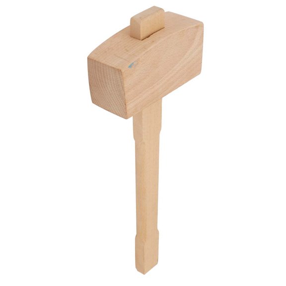 Orvunela Professional Beech Wood Mallet Woodworking Hammer Hand Tool for Joinery and Furniture Assembly, Large