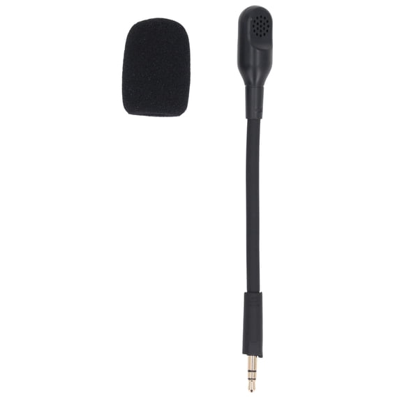 Orvunela Replacement Game Headset Microphone 3.5mm Detachable Boom Mic with Foam Cover for Barracuda X