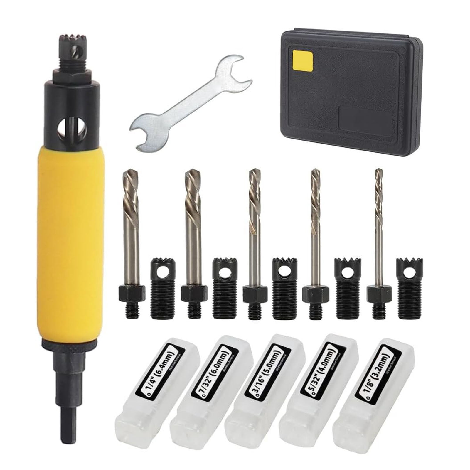 Tinner Rivet Tool Orvunela Rivet Removal Tool Kit, Blind Rivet Extractor with Drill Bits ...