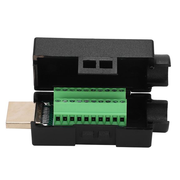 Orvunela Solderless Male Cable Connector Adapter Joint with PCB Breakout Board for Custom High-Definition Multimedia Interface Video Wiring, Compact Plug and Play Terminal Head