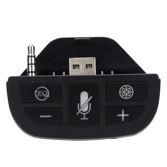 Orvunela Stereo Headphone Adapter Audio Converter Sound Enhancer for Xbox One Wireless Game Controller, 3.5mm Jack Chat and Game Sound Balance Control, Black