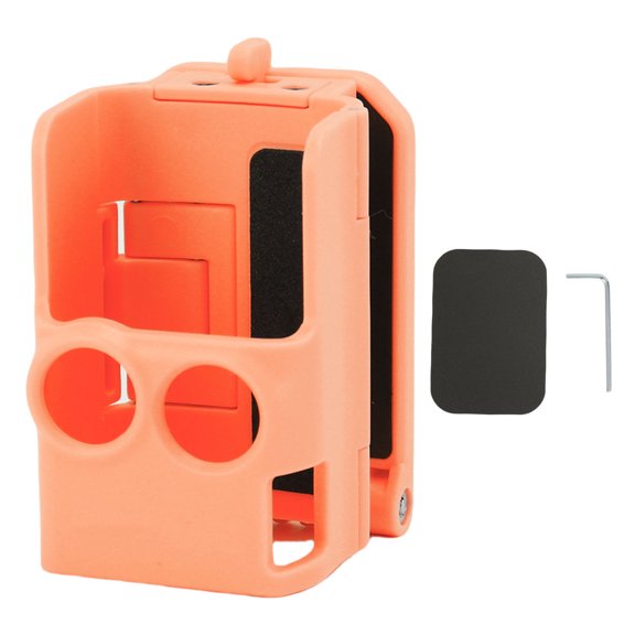 Orvunela Sunnylife Magnetic Mount Stand Base Holder Expansion Adapter Bracket Fit for OSMO Pocket 3 Handheld Camera Desktop Stabilization, Adjustable Angle, Orange
