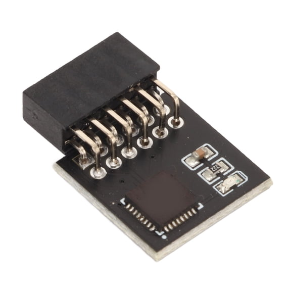 Orvunela TPM 2.0 Module SPI Interface 12Pin Security Replacement Part for MSI Motherboard, Stable Durable Printed Circuit Board Platform Protection Module Compatible with DDR4 Memory PC
