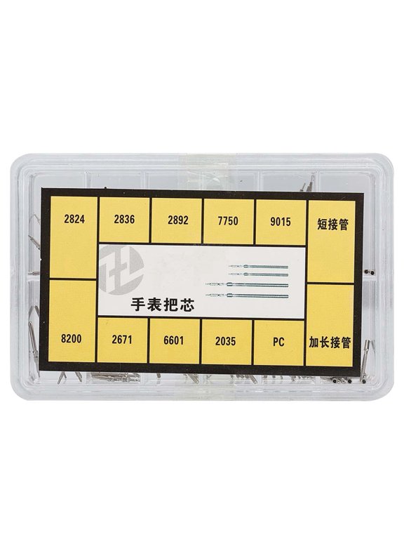 Watch Pole Extension Rod Bar Wristwatch Winding Stem Extender Tool Kit for 2824 2836 2892 Movement Repair Parts with 10 Types