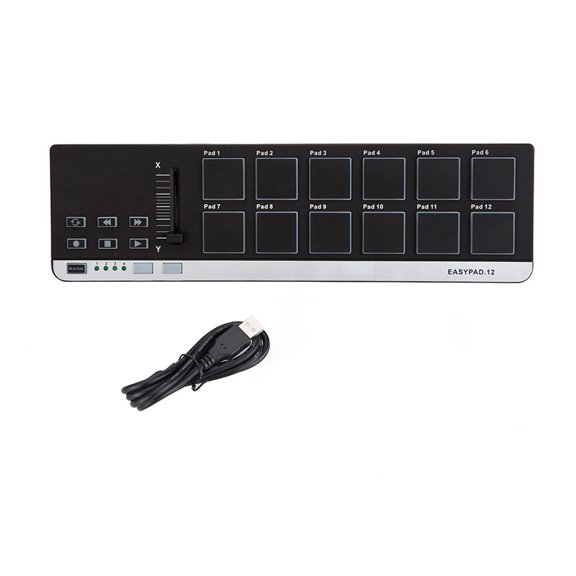 Orvunela Worlde EasyPad.12 Portable Mini USB 12 Drum Pad MIDI Controller