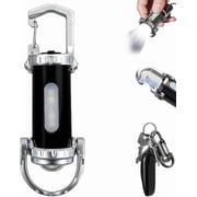Orvyla Keychain Light, 1200lm Super Bright Mini Keychain Flashlight Waterproof, Portable & Rechargeable Bright Keychain Flashlight on Keychains and Clothing as a Key Chain Black*1pcs