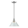 thumbnail image 1 of Orwell 1-Light Pendant in Pewter with Dusky Blue, 1 of 3