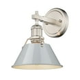 thumbnail image 1 of Yep by Golden Lighting Orwell 1-light Vanity in Pewter and Dusky Blue shade, 1 of 7