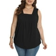 thumbnail image 1 of Oryer Womens Plus Size Tank Tops Sleeveless Tunic Blouses Loose Fit Tops, 1 of 6