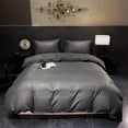 thumbnail image 1 of Orylavena Gray Damask Stripe Microfiber Duvet Cover Set, Full, 3-Piece, 1 of 12
