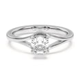thumbnail image 1 of Oryn Jewel 1.7 Ct Cushion Cut Diamond Chevron Duo Engagement Rings - Lab Created Solitaire Rings - 14K White Gold Over Wedding Promise Jewelry Rings for Her - Designer Women’s Diamond Jewelry, 1 of 1