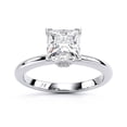 thumbnail image 1 of Oryn Jewel 1.7 Ct Princess Cut Lab Created Diamond Ring - 14K White Gold Over Solitaire Engagement Wedding Ring for Women - Classic Prong Set Gift for Her - Proposal Rings for Her, 1 of 6