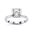 thumbnail image 1 of Oryn Jewel 1.8 Ct Round Brilliant Lab-Created Simulated Diamond Engagement Ring - Classic Cushion Solitaire Prong Set - 14K White Gold Over Wedding Ring Gift for Women's - Promise Rings, 1 of 6