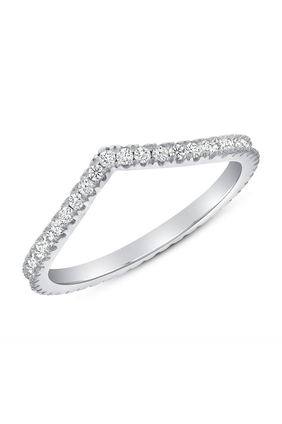 1.8 Ct Round Cut Diamond Engagement Ring - 14K White Gold Plated Rings - Engagement Wedding Diamond Jewelry for Women - V Shape Design Ring for Her - Valentine Proposal Rings for Her