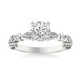 thumbnail image 1 of Oryn Jewel 1.8 Ct Round Cut Lab Created Diamond Hidden Halo And Bezel Mixed-Shape Engagement Ring - 14K White Gold Over Ring for Women - Diamond Solitaire Rings for Women's - Promise Ring, 1 of 6