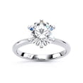 thumbnail image 1 of Oryn Jewel 1.8 Ct Round Cut Lab-Created Simulated Diamond Ring - Solitaire Engagement Ring for Women, 14K White Gold Over, Prong Setting, Daily Wear Fine Jewelry, Ideal Gift for Her, 1 of 6
