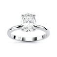 thumbnail image 1 of Oryn Jewel 14K White Gold Over 1.6 Ct Oval Cut Engagement Ring - Lab-Created Simulated Diamond Wedding Ring - Ideal 23rd Anniversary Gifts for Women - Elegant Promise Ring Gifts, 1 of 6
