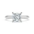 thumbnail image 1 of Oryn Jewel 14K White Gold Over Princess Cut Diamond Ring - Hidden Halo Solitaire Design - 1.8 Ct Lab Created Diamond Ring for Women - Wedding Engagement Jewelry for Her - Simple Diamond Rings, 1 of 6