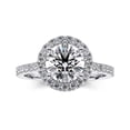 thumbnail image 1 of Oryn Jewel 14K White Gold Over Ring for Gift - 1.6 Ct Round Cut Lab Created Diamond Ring for Women's - Diamond Engagement Wedding Ring for Girl - Engagement Wedding Diamond Jewellery, 1 of 6