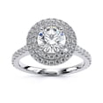 thumbnail image 1 of Oryn Jewel Emerald Cut 1.7 Ct Lab Created Diamond Engagement Ring - 14k White Gold Over Wedding Ring - Wedding Anniversary Gifts - Valentine Proposal Ring - Promise Gifts for her - New Year Gifts, 1 of 6