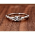 thumbnail image 1 of Oryn Jewelry 14K White Gold Plated Wedding Bands - 1 Ct Round Cut Moissanite Bands for Her - Elegant Anniversary Jewelry - Classic Bridal Bands - Simple Everyday Moissanite Bands, 1 of 4