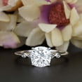 thumbnail image 1 of Oryn Jewelry 14K White Gold Plated Wedding Rings - 1.9 Ct Cushion Cut Brilliant Ring - Classic Ring Set for Couples - Causal New Year Jewelry, 1 of 3