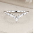 thumbnail image 1 of Oryn Jewelry Marquise Cut 0.7 Ct Moissanite Ring - 14K White Gold Plated Band - V Shaped Wedding Band for Women - Stackable Anniversary & Engagement Ring Gift, 1 of 6