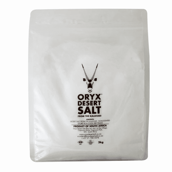 Oryx Desert Salt Fine from Kalahari, All Natural. Alternative to Sea Salt, Himalayan & Rock Salt, 2kg