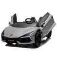 thumbnail image 1 of Oryxearth 24V 2 Seater Ride on Car Truck, 2WD 2 Speeds Electric Car, 2 Seater, Bluetooth, Remote Control,Gray, 1 of 9