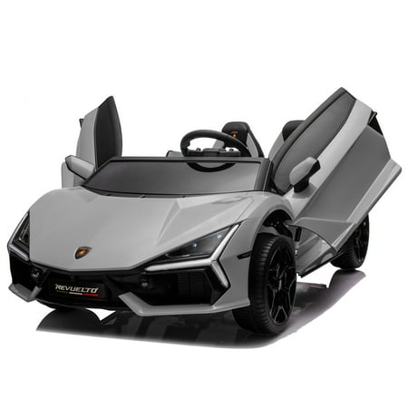 Oryxearth 24V 2 Seater Ride on Car Truck, 2WD 2 Speeds Electric Car, 2 Seater, Bluetooth, Remote Control,Gray