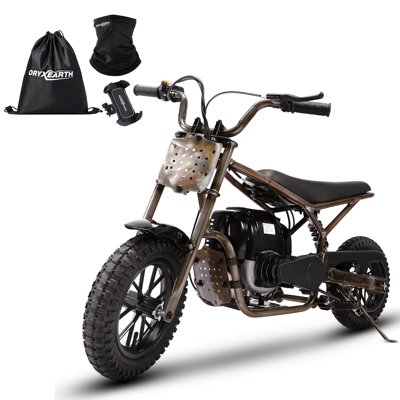 Oryxearth OGM37 Basic 4-Stroke Mini Bike, 37.7CC Handmade Gas Power Off Road Trail, up to 16 mph, Retro