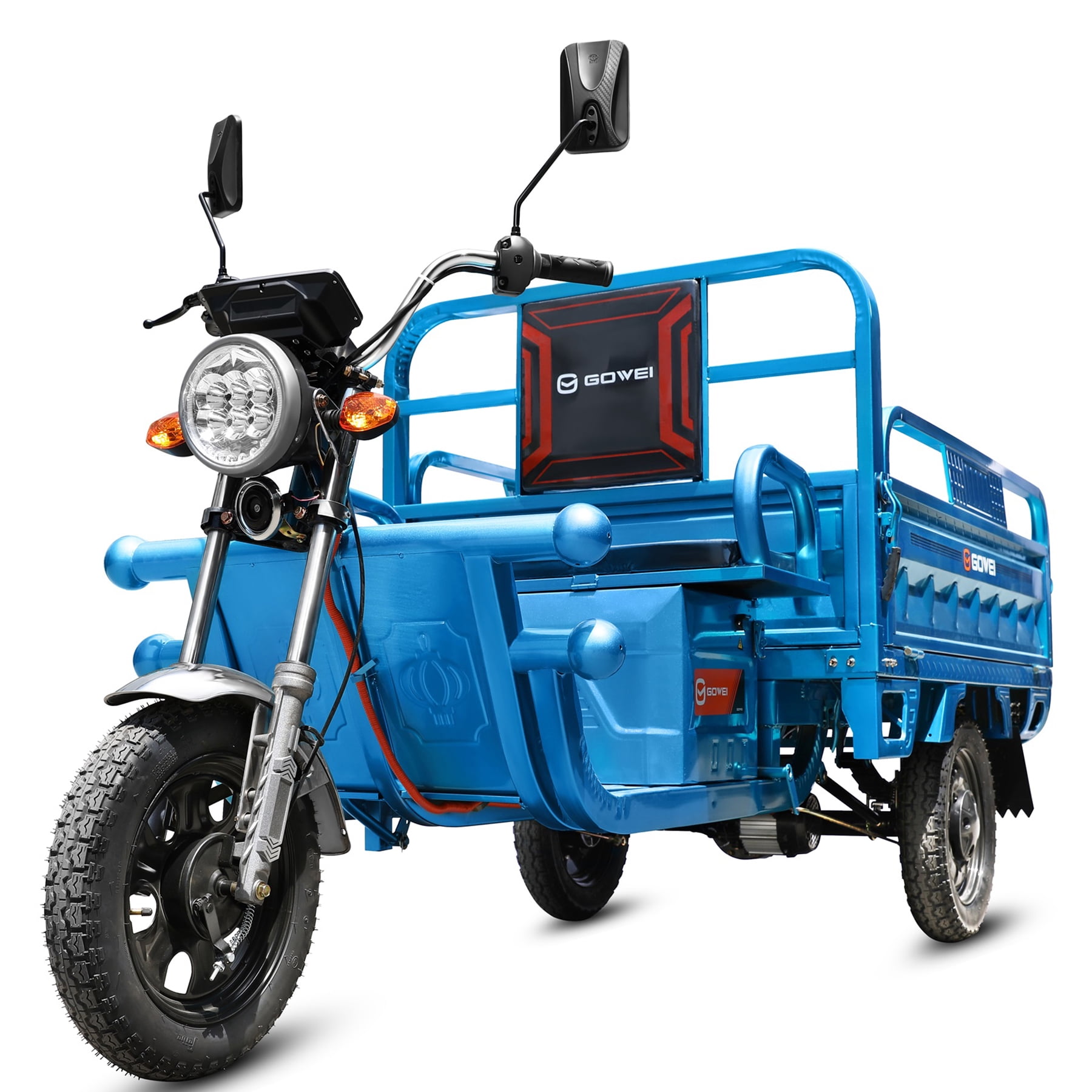 Oryxearth 3-Wheel Electric Vehicle,60V 32Ah Electric Cargo Tricycle, up to 21 mph