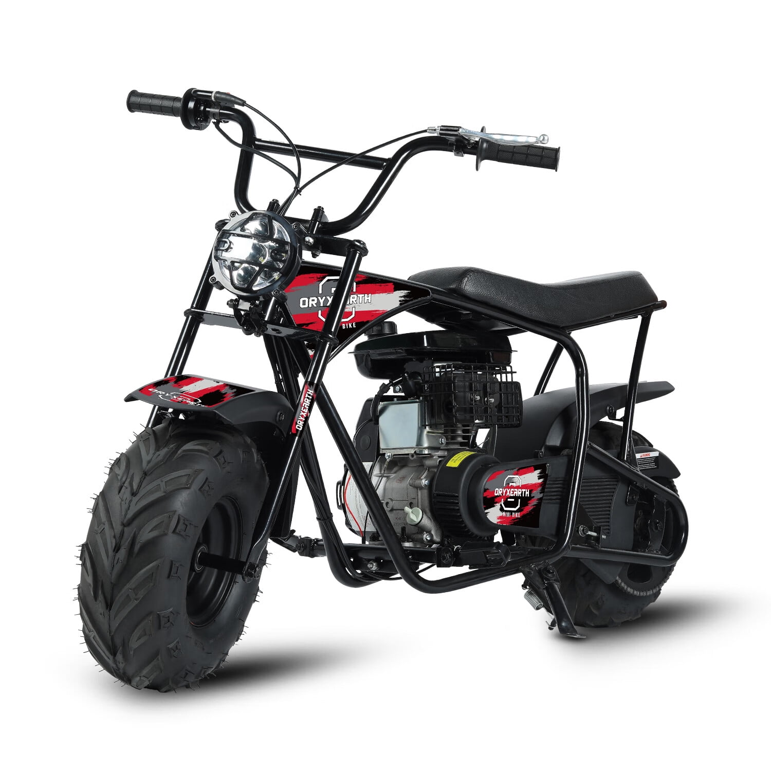 Oryxearth Gas Powered Mini Dirt Bike with Headlight, 105CC 4-Stroke Off ...